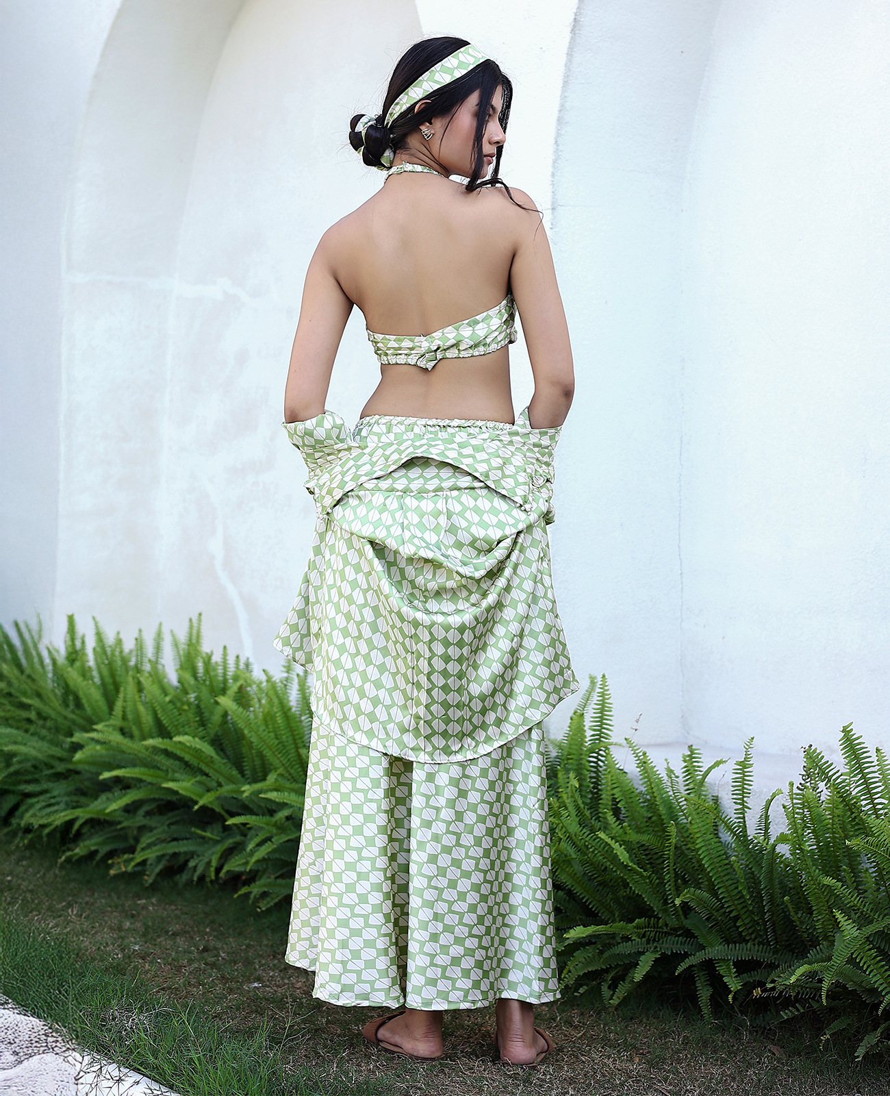 Mod Muse Halter Top & Maxi Skirt Set