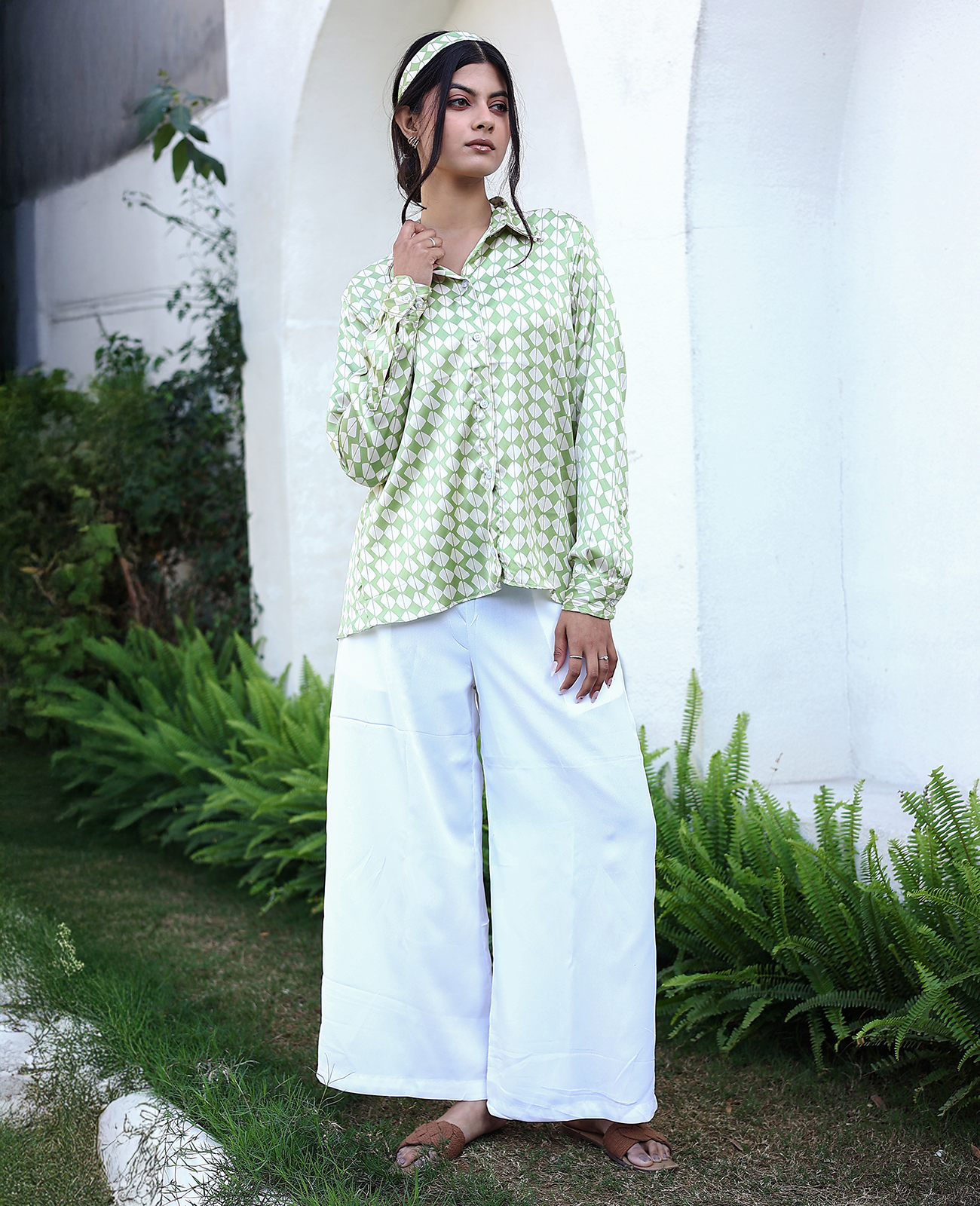 Mod Muse Long Sleeve Button-Down Shirt