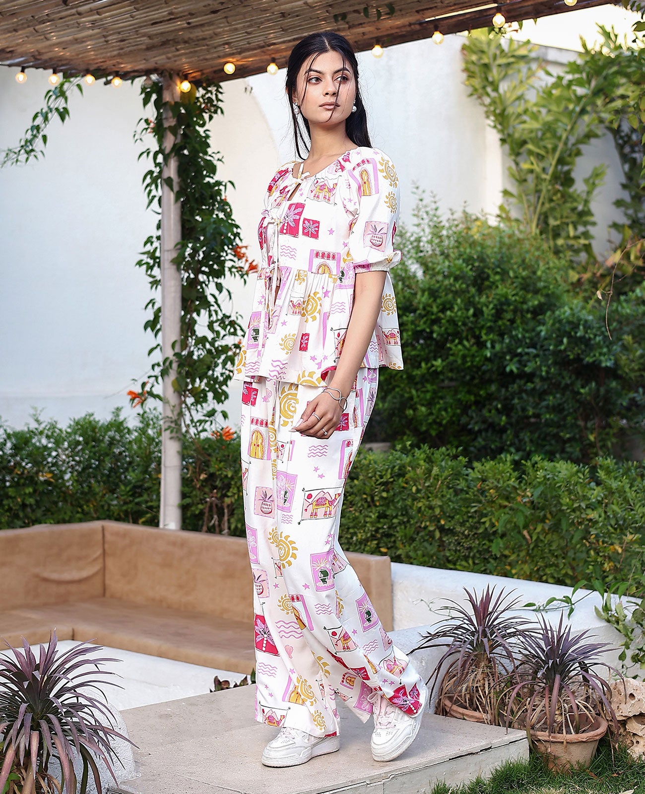 Desi Doodle Short Sleeve Pajama Set