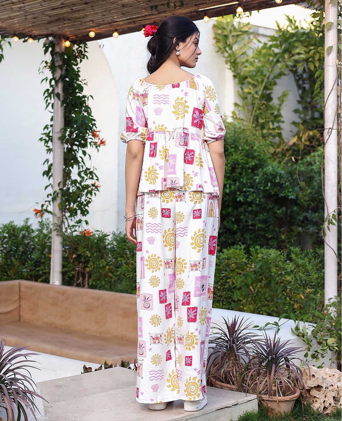 Desi Doodle Short Sleeve Pajama Set
