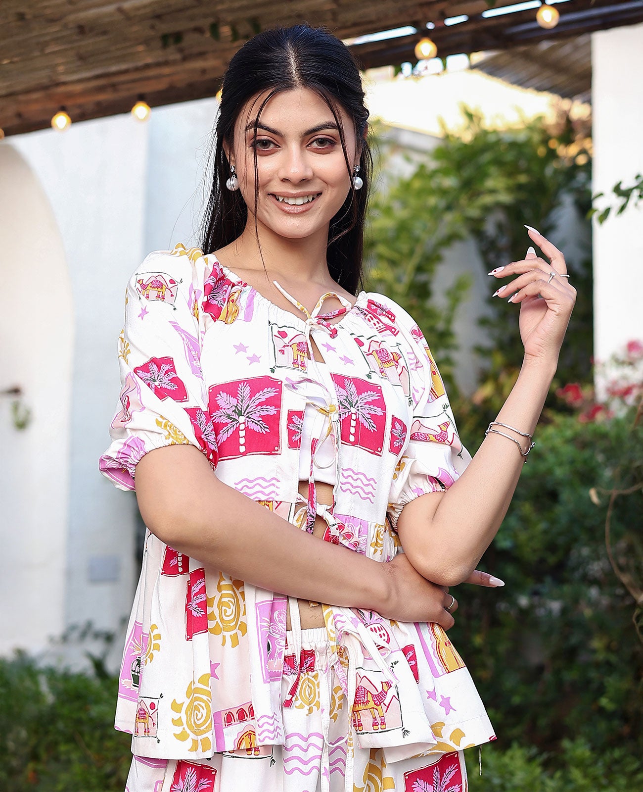 Desi Doodle Short Sleeve Pajama Set