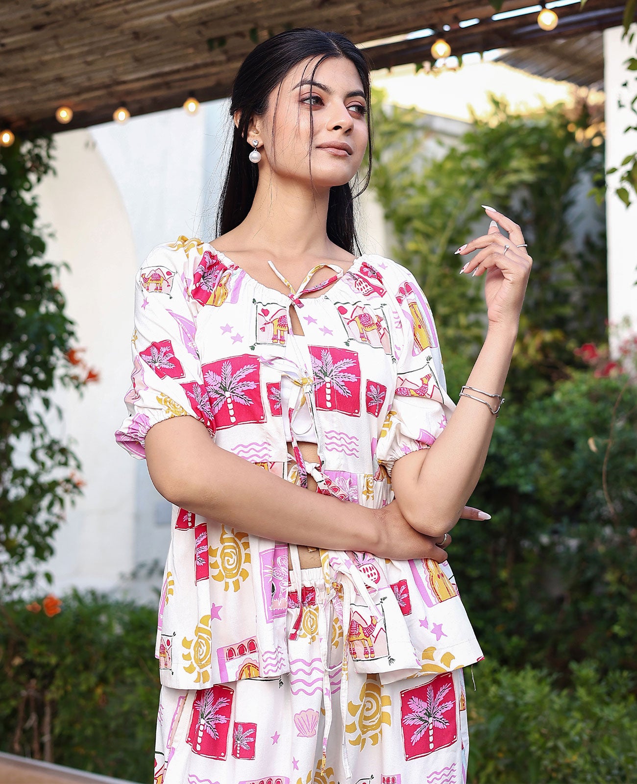 Desi Doodle Short Sleeve Pajama Set