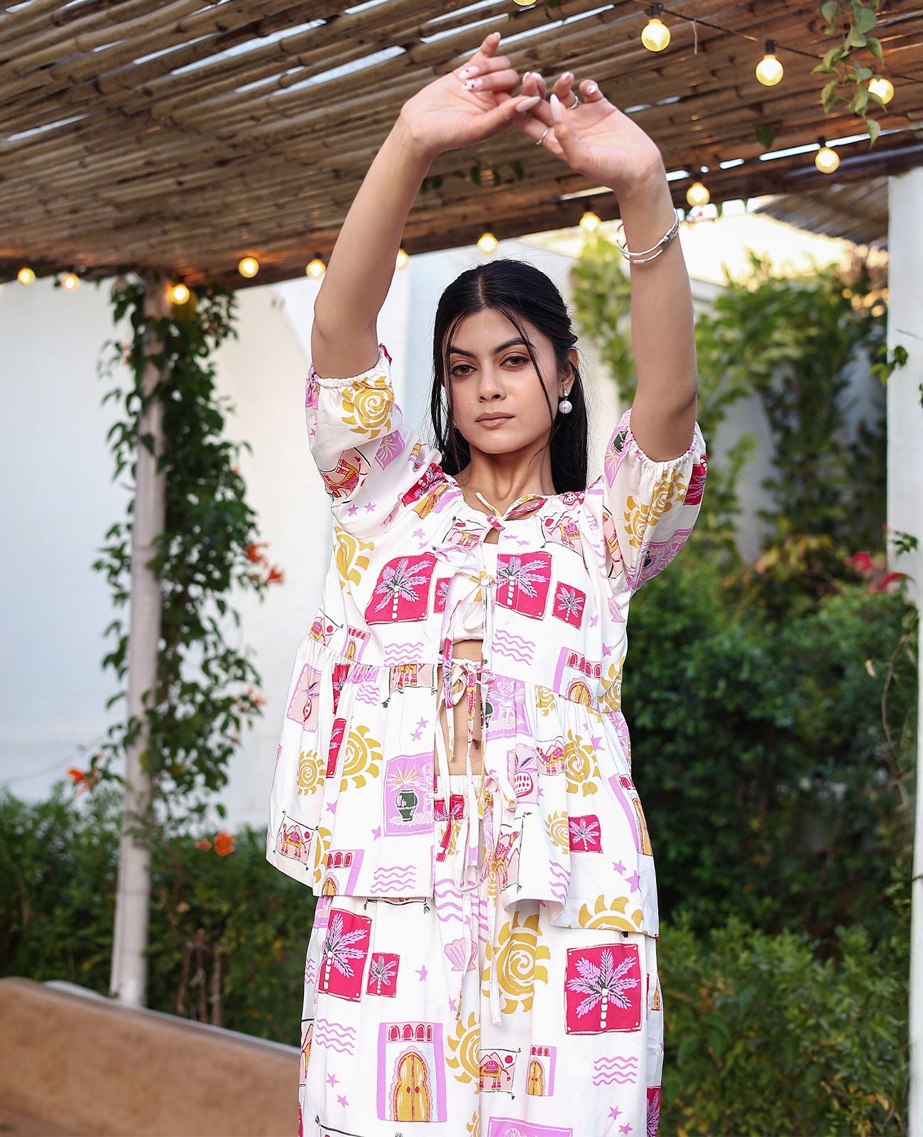Desi Doodle Short Sleeve Pajama Set