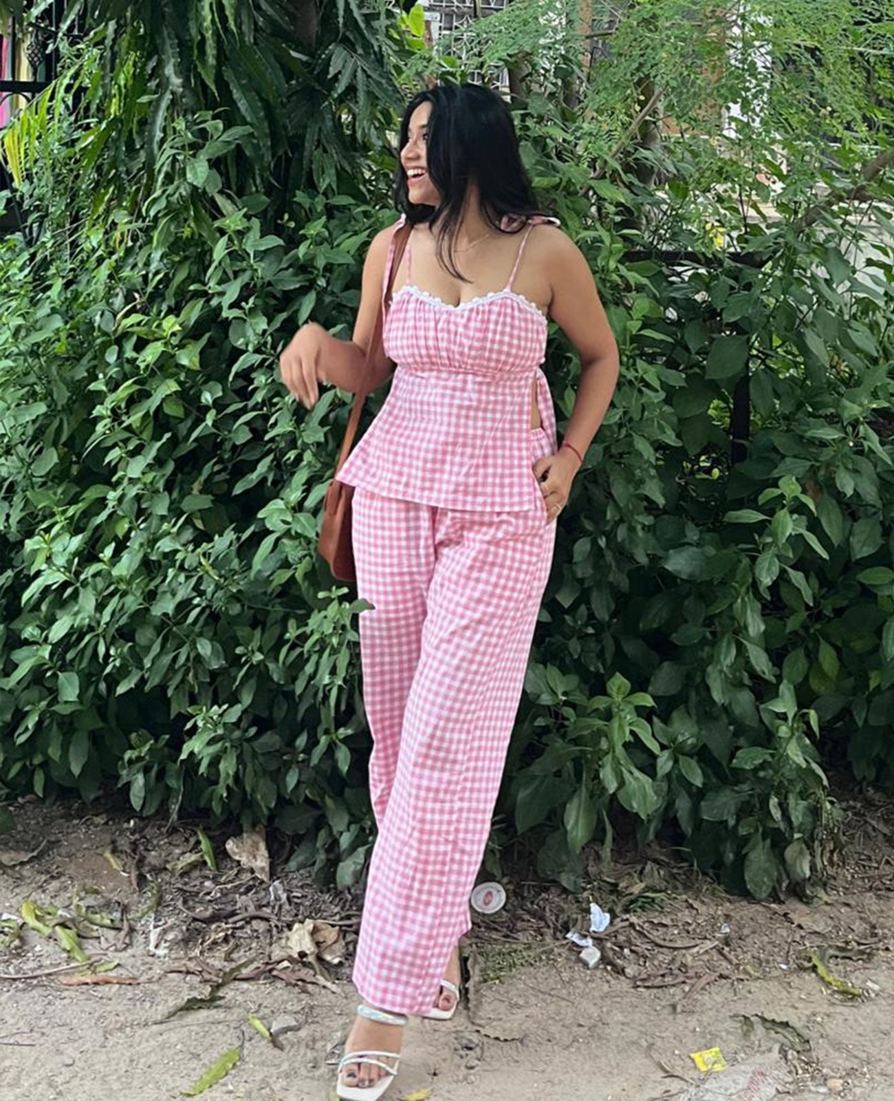 Bubblegum Gingham Top