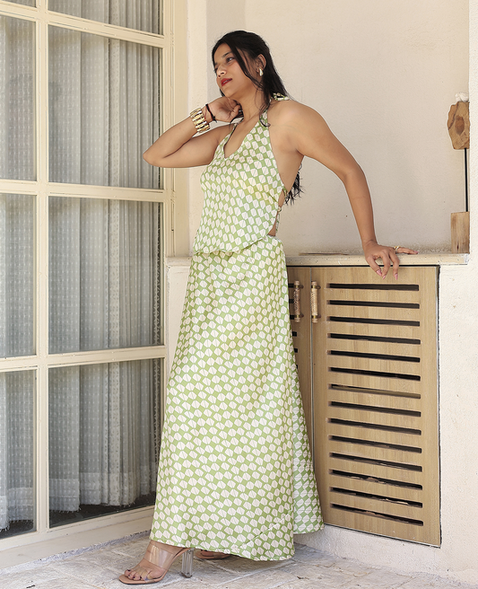 Mod Muse - Top & Maxi Skirt Set