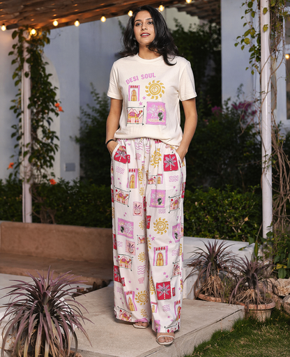 Desi Doodle Wide Leg Pant