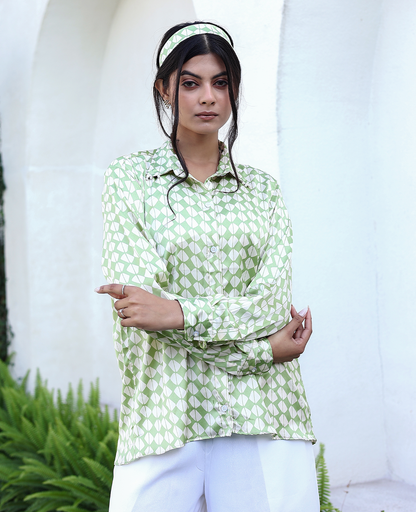 Mod Muse Long Sleeve Button-Down Shirt