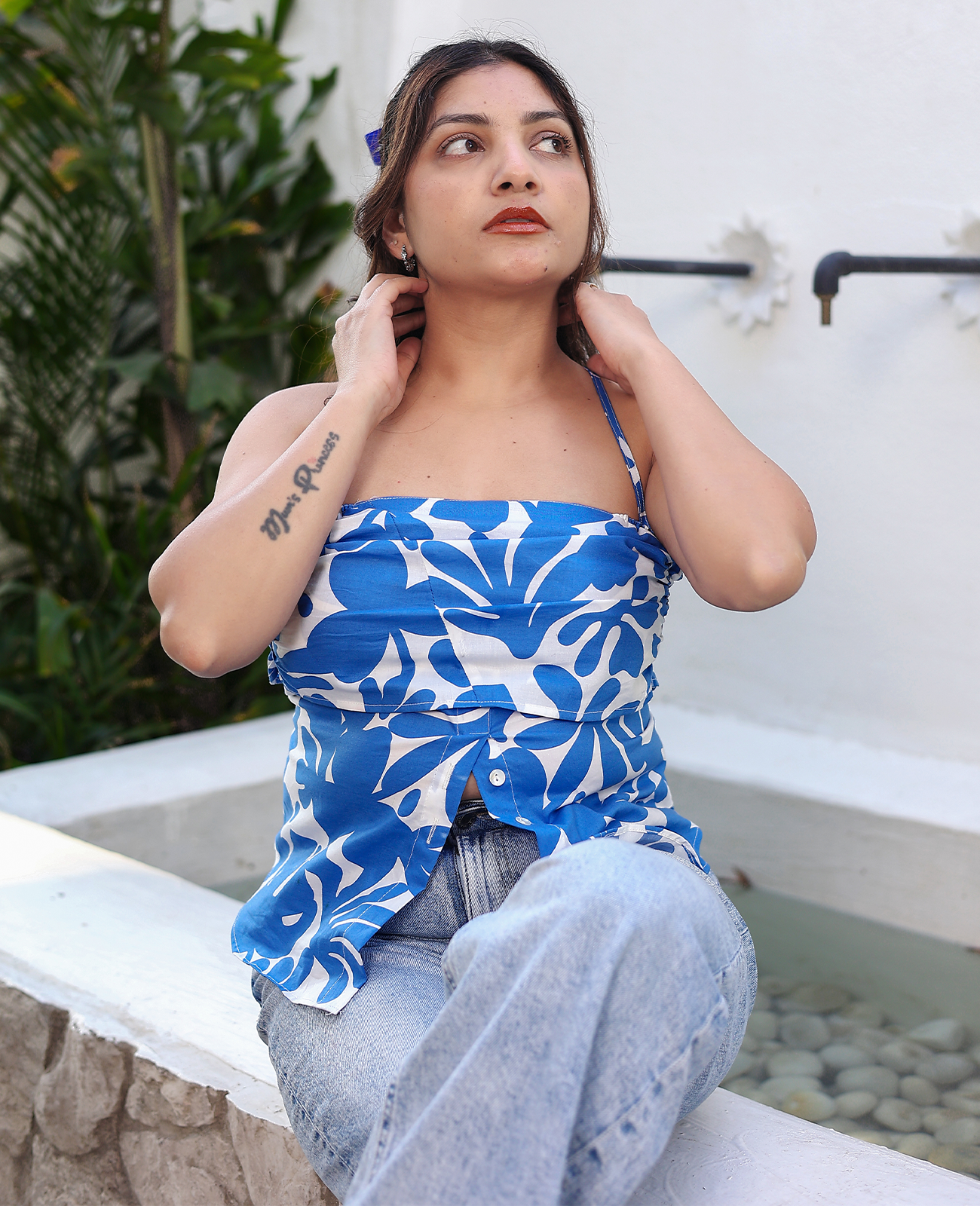 Bluebell Dreams Halter Tie Top