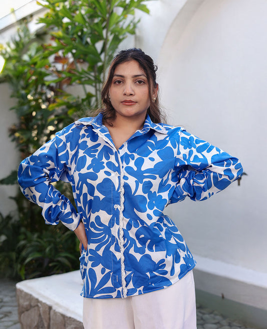 Bluebell Dreams Button-Down Shirt