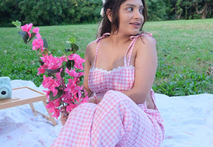 Bubblegum Gingham Top
