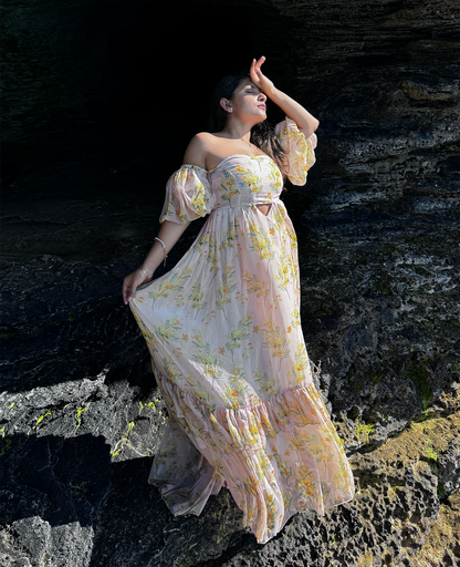Santora Floral Long Dress