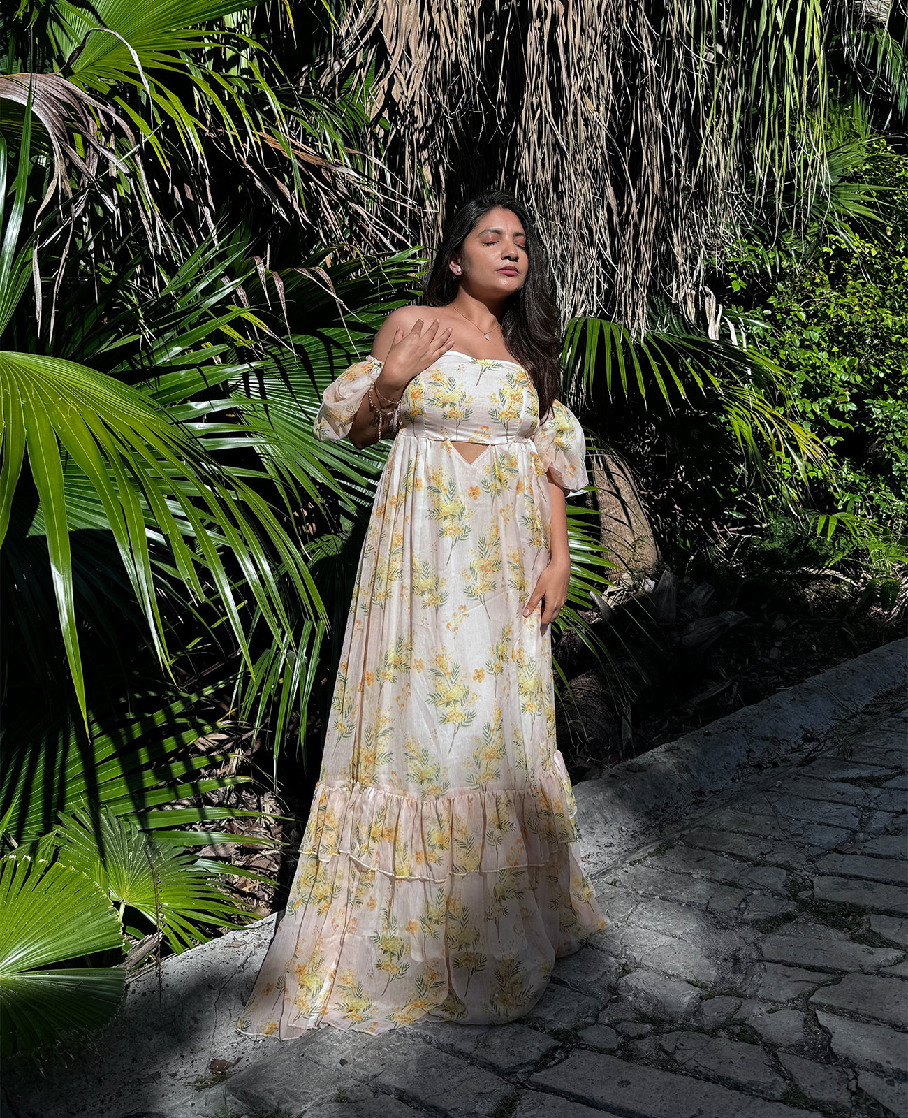Santora Floral Long Dress