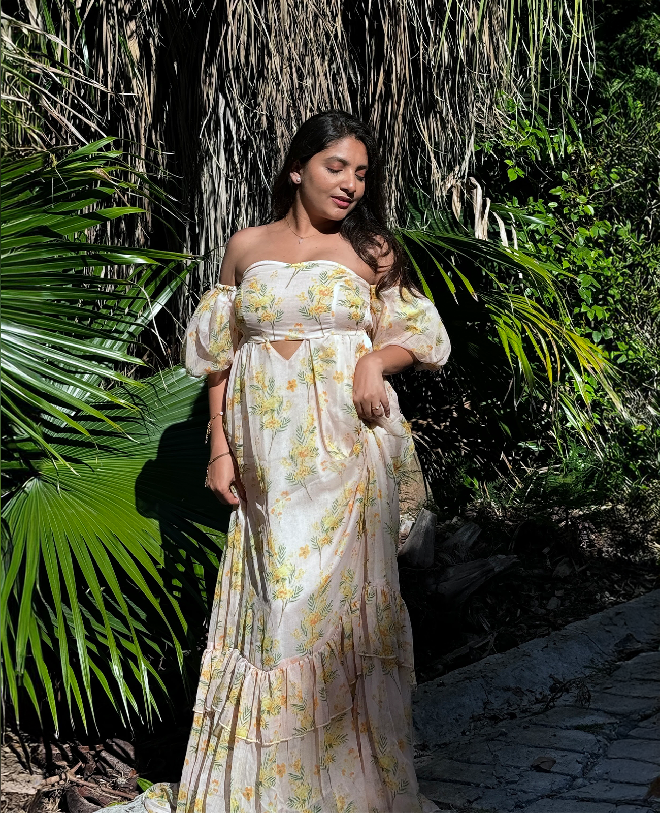 Santora Floral Long Dress