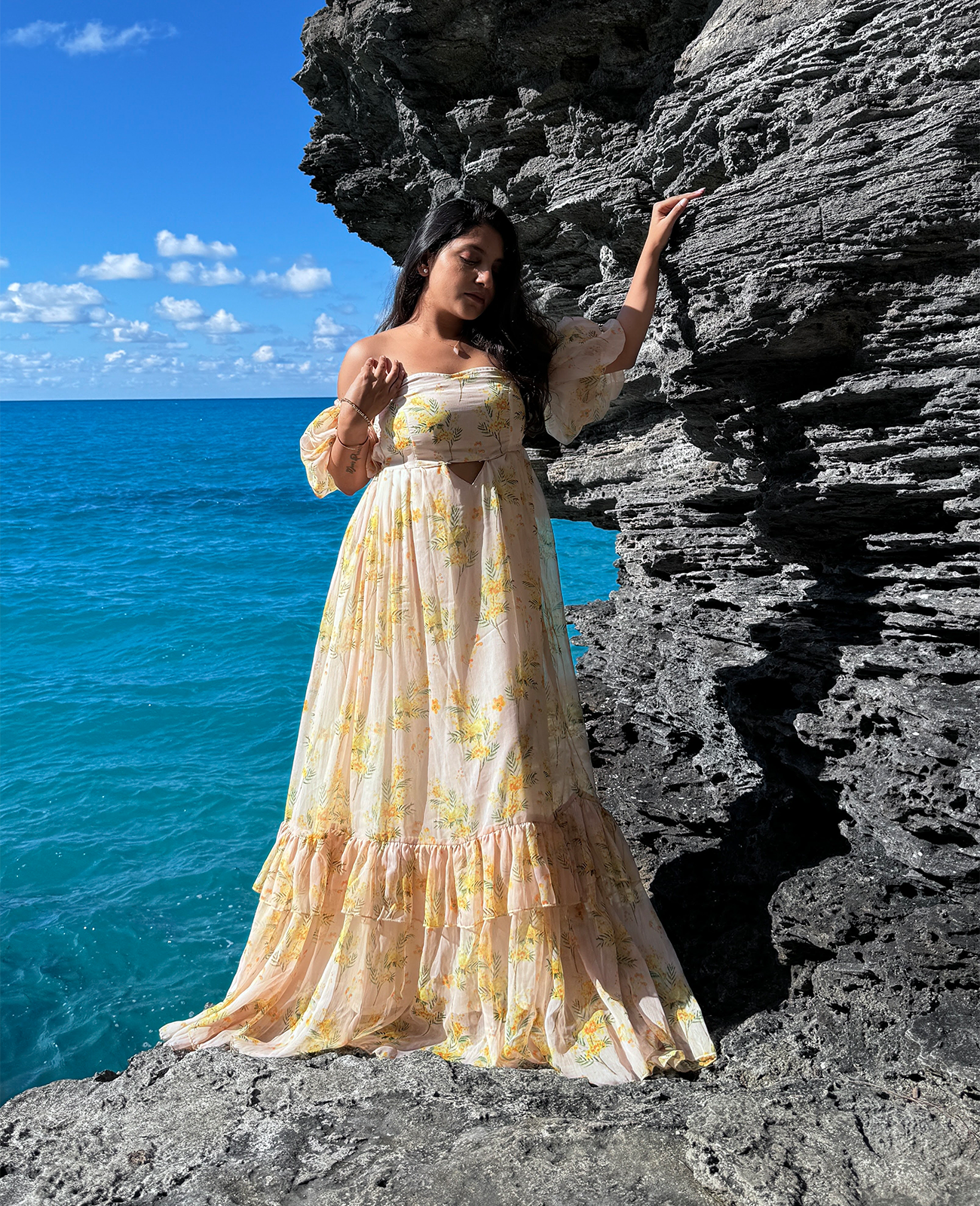 Santora Floral Long Dress